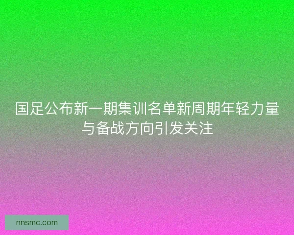 国足公布新一期集训名单新周期年轻力量与备战方向引发关注
